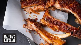Asian Sticky Ginger Pork Ribs - Marion&#39;s Kitchen