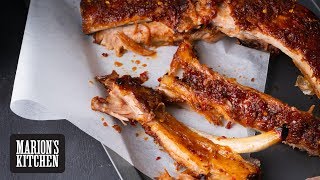 Asian Sticky Ginger Pork Ribs - Marion&#39;s Kitchen