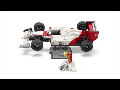 thumbnail video image 2 of Set LEGO Icons McLaren MP4/4 y Ayrton Senna 10330, 2 of 5