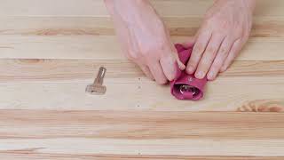 Ключниця тубус шкіряна на кнопках Grande Pelle 11349