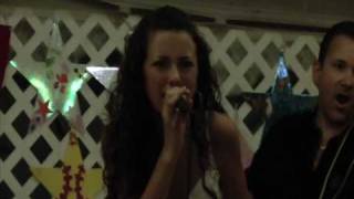 Gina Lee Celia singing "Hit Me with Your Best Shot" by Pat Benatar