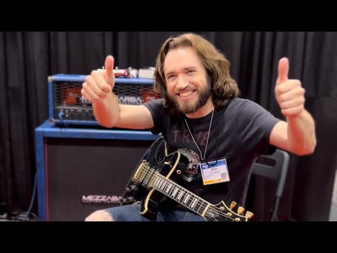 Eric Steckel Blues Improv at the Mezzabarba Amps booth NAMM 2022