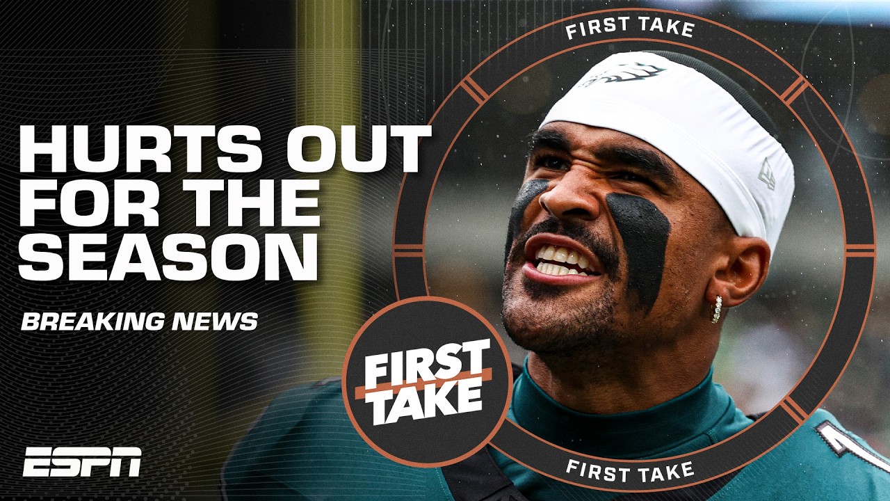 BREAKING: Jalen Hurts OUT FOR SEASON after blood clots discovered in lungs | First Take