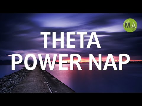 Short Nap Meditation Music - Theta Power Nap Music + Isochronic Tones, Black Screen