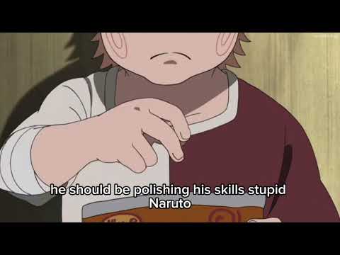 Choji defends naruto 