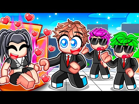 PRESIDENT And HOMELESS FORBIDDEN LOVE in Roblox Strongest Battlegrounds!
