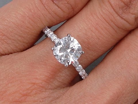 2.02 ctw Cushion Cut Lab Grown Diamond Engagement Ring - BigDiamondsUSA