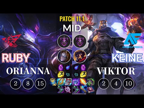 RW Ruby Orianna vs AF Keine Viktor Mid - KR Patch 11.1
