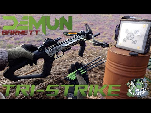 Barnett DEMUN Tri Strike Crossbow [Showcase & Tests]