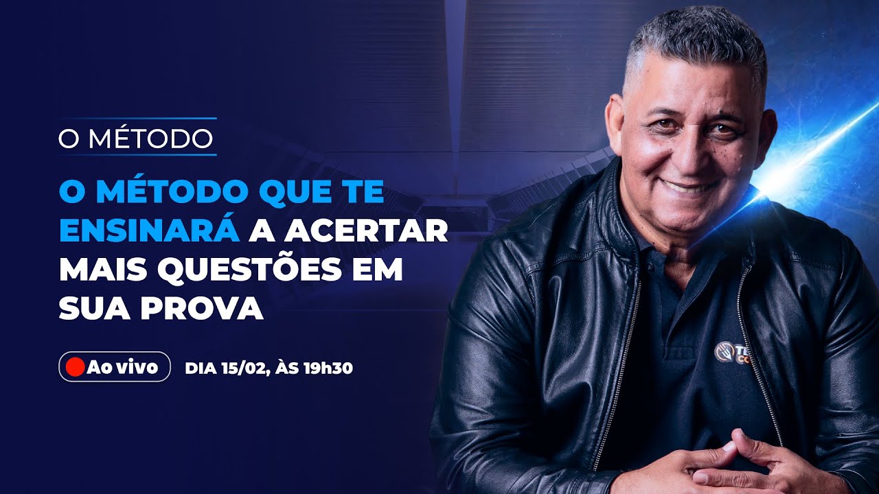 O MÉTODO - Técnica do Gabarito I Ao vivo I 15/02, às 19h30 I Prof. João Batista