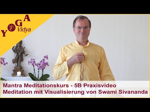 Practical video: Visualizing the blessings of Swami Sivananda - 5B Mantra Meditation Course