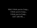 CEE LO GREEN CRAZY LYRICS ON SCREEN
