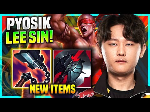 PYOSIK PICKS LEE SIN WITH NEW ITEM GORE DRINKER! - DRX Pyosik Plays Lee Sin Jungle vs Hecarim!
