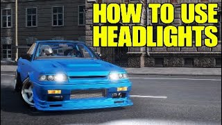 Carx Drift Racing Online - How to use Headlights