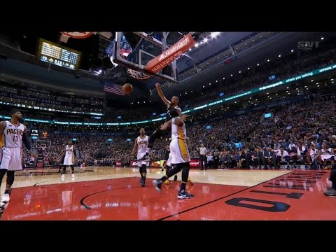 Raptors Highlights: Valanciunas Reverse Slam - March 31, 2017