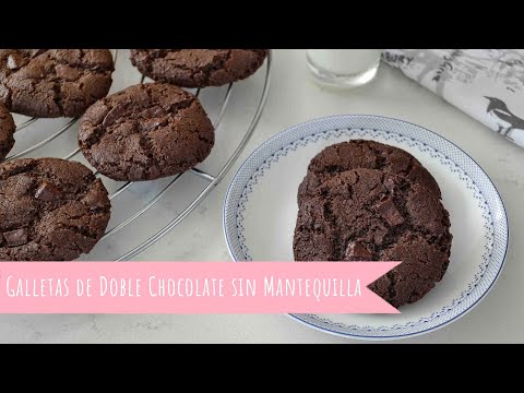 Galletas de Doble Chocolate sin Mantequilla