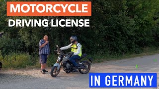 German Motorcycle Driving Licence: Practical Exam