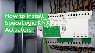 A SpaceLogic KNX aktuátorok telepítése