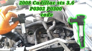 2008 Cadillac sts 3.6 Cómo checar, una bobina mala Codigo P0300 P0302 code