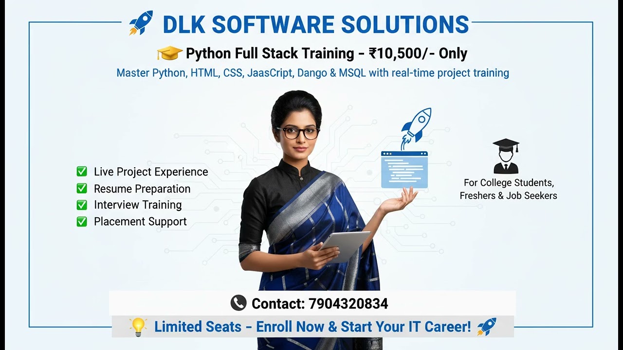 Python and Django Full Stack Web Developer Bootcamp | #dlksoftwaresolutions
