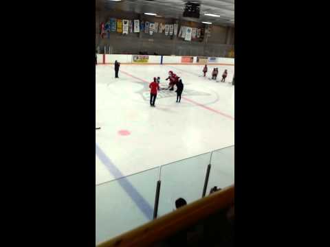 Mekenzie 15 taking Ceremony face off Scarborough sharks vs leaside