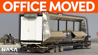 Crew Access Arm Looking Office Spotted Outside | Starship Boca Chica