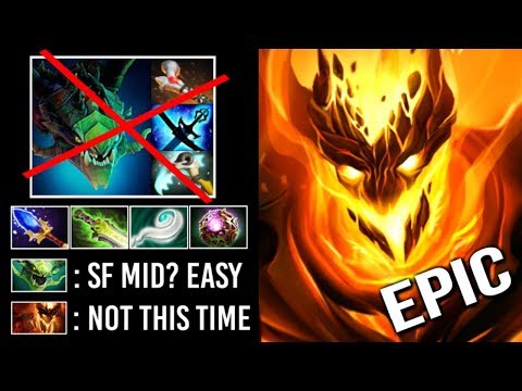 OMG! GOD Level TP Bait Shadow Fiend Scepter Eul's vs Viper Mid Epic Combo Gameplay by Sccc Dota 2