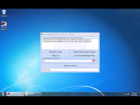 Convert Multiple OGG Files To MP3 Files Software