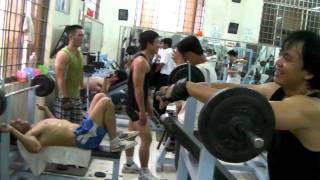 preview picture of video 'Viet 2011 - Working Out in Rach Gia Gym 2 0620'