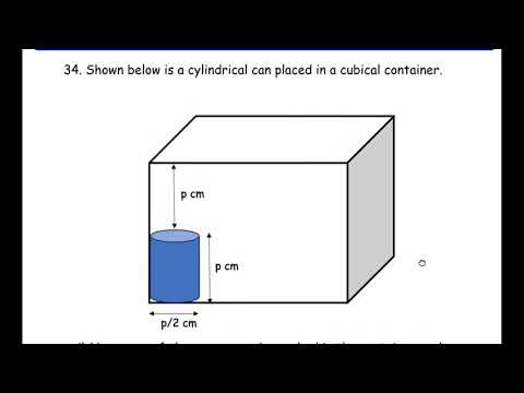 Q34 - Two rectangular sheets of dimensions 45 cm × 155 cm OR Shown below is a cylindrical can