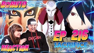 Naruto & Sasuke vs Isshiki Otsutsuki - Boruto Episode 216 Reaction