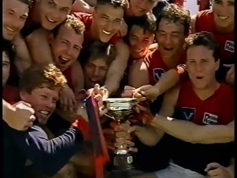 1993 AFL Reserves Grand Final - Cup Presentation to Captain Greg Healy  - Melbourne v North Melb