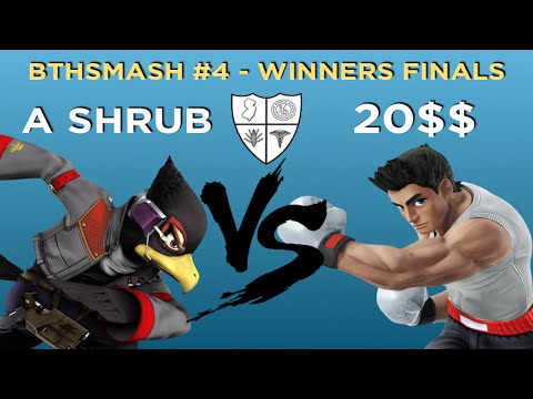 BTHSmash #4 - A Shrub (Ganon, Alph, Falco) vs 20$$ (Ganon, Mac) - Winners Finals - Smash 4