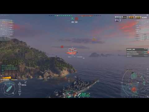 WoWS 0.6.1.1 - Bismarck Deletes Atlanta