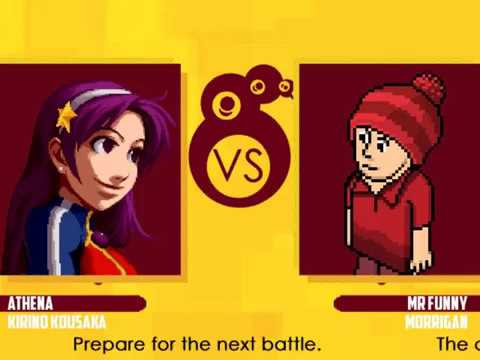 M.U.G.E.N Athena & Kirino Kousaka VS Mr.Funny & Morrigan