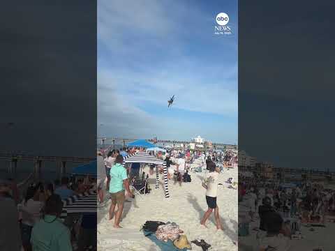 Blue Angels conducting review after jet flies over Florida beachgoers