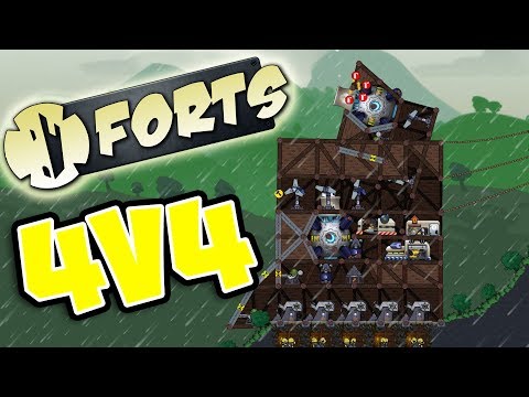 Forts 4v4 Multiplayer Gameplay ► NEW FORTS MAP AND UPDATES!