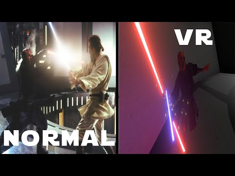Obi Wan vs Darth Maul recreated in Blade and Sorcery