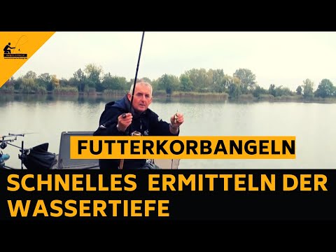 Perfectly sounding out the fishing spot on the feeder rod