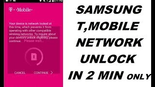 S6 Edge Network Unlock.Any Samsung T Mobile Unlock Or Invalid Sim #SamsungNetworkUnlock