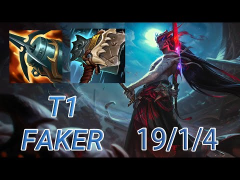 T1 Faker Yone Top VS Renekton | KR GrandMaster Patch 13.21