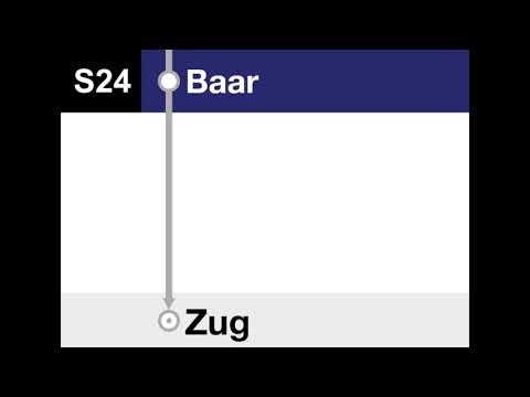 ZVV Ansage - Baar (ohne Halt bis Zug (D/E)) - S24 Zürich-Zug