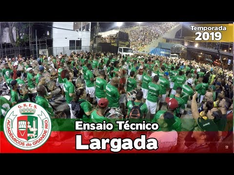Grande Rio 2019 - Bateria no ensaio técnico (Largada) - Apoteose ao vivo