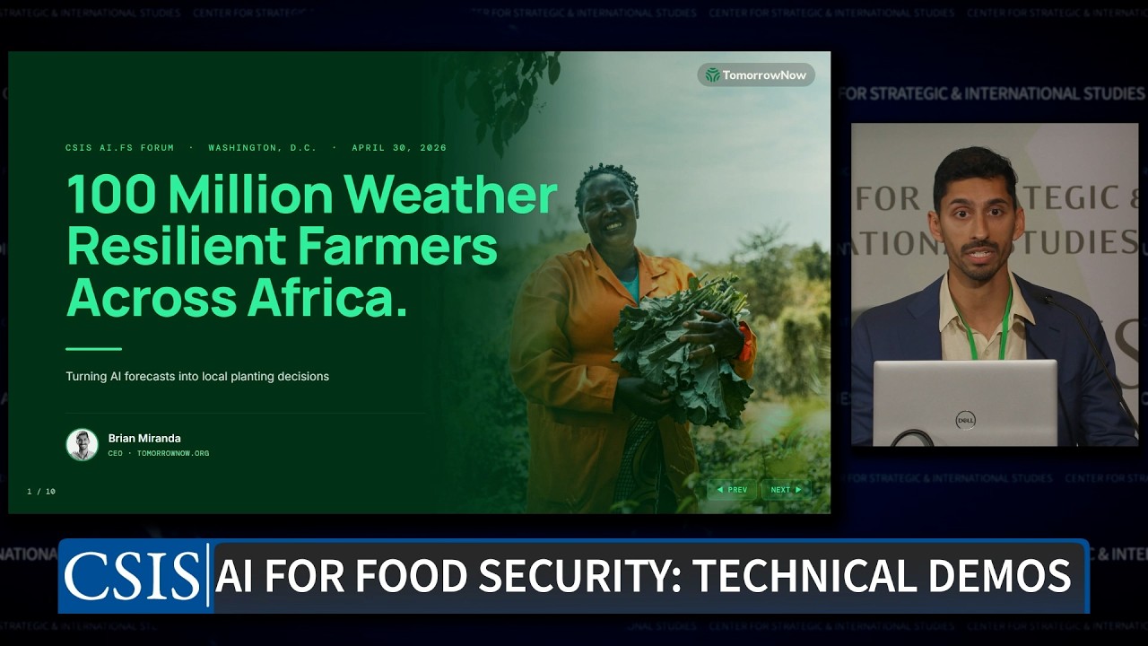 TomorrowNow Technical Demonstration | AI for Food Security Forum