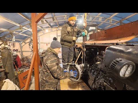 Меняем АКПП на ДТ75 в 300 сил!