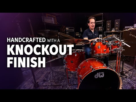 DW Performance Series 4-piece Shell Pack in Tangerine Marine Demo
