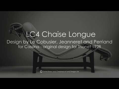 LC4 Chaise Longue by Cassina in cream leather designed by Le Corbusier, Jeanneret and Perriand.