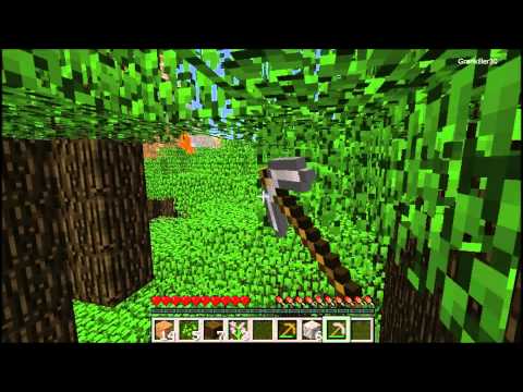 Vater spielt Minecraft