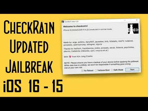 Tutorial JB iOS 16 - 15 CheckRa1n Win / Jailbreak!