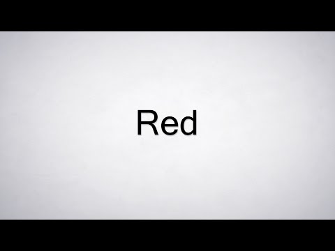 How to Pronounce Red